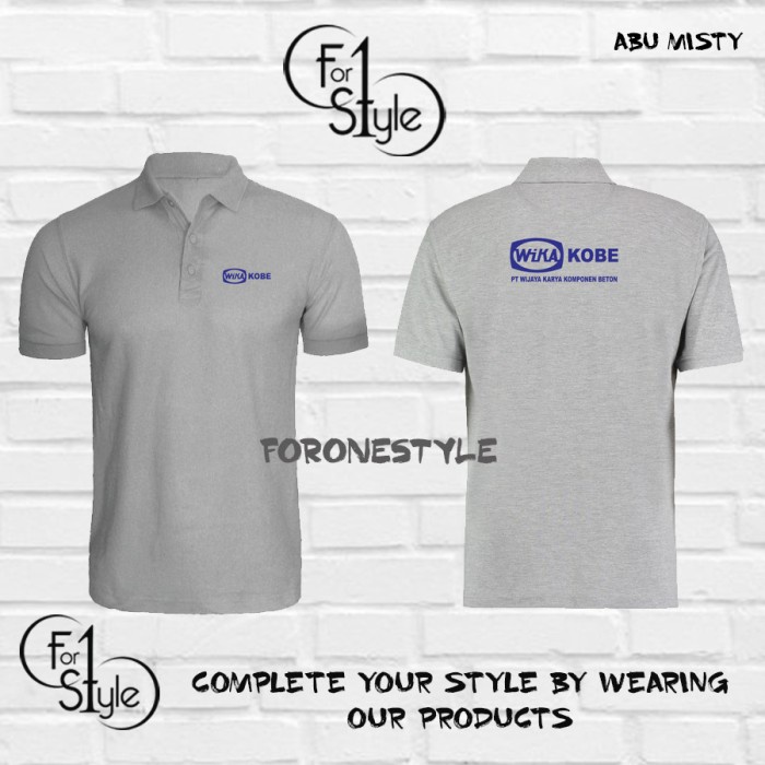 WIKA KOBE POLO SHIRT - WIKA KOBE COLLAR SHIRT - WIKA EMPLOYEE SHIRT - FORONESTYLE CUSTOM SHIRT