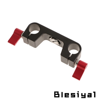 Dual 15mm Rod Clamp 1/4 Hot Shoe Mount for Camera Flash Bracket Holder