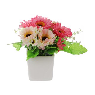 Artificial tree ARTIFICIAL CHRYSANTHEMUM IN POT SKY AND FLOWER 20CM PINK Garden accessories Garden decoration accessorie