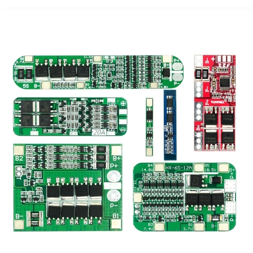 1S 2S 3S 4S 3A 20A 30A 18650 Charger PCB BMS แผ่นป้องกันสําหรับเจาะมอเตอร์เซลล์โมดูล