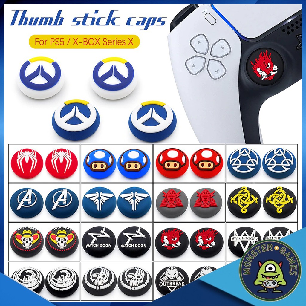 Analog Caps สำหรับจอย PS5, PS4, XBOX Series, Switch Joy Pro (จุกจอย Ps5)(จุกจอย Ps4)(ที่ครอบอนาล็อค)
