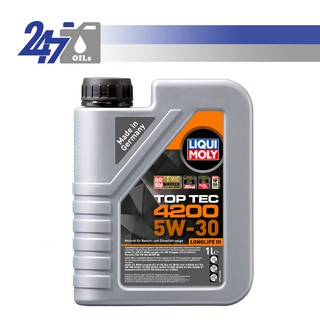 [โค้ด OILSEPลด฿130]LIQUI MOLY น้ำมันเครื่องสังเคราะห์แท้ TOP TEC 4200 5W-30 5W30 ขนาด 1 ลิตร