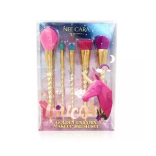 NEE CARA: เซ็ตแปรงแต่งหน้า UNICORN (SET 5 ชิ้น)