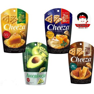 Glico CheeZa ชีสซ่าส์ ขนมชีส อบกรอบ กรุบกรอบ รสเข้มข้น บีสกิตชีส จากญี่ปุ่น Cheese กรอบ (40g)ราคา/1ถุง.