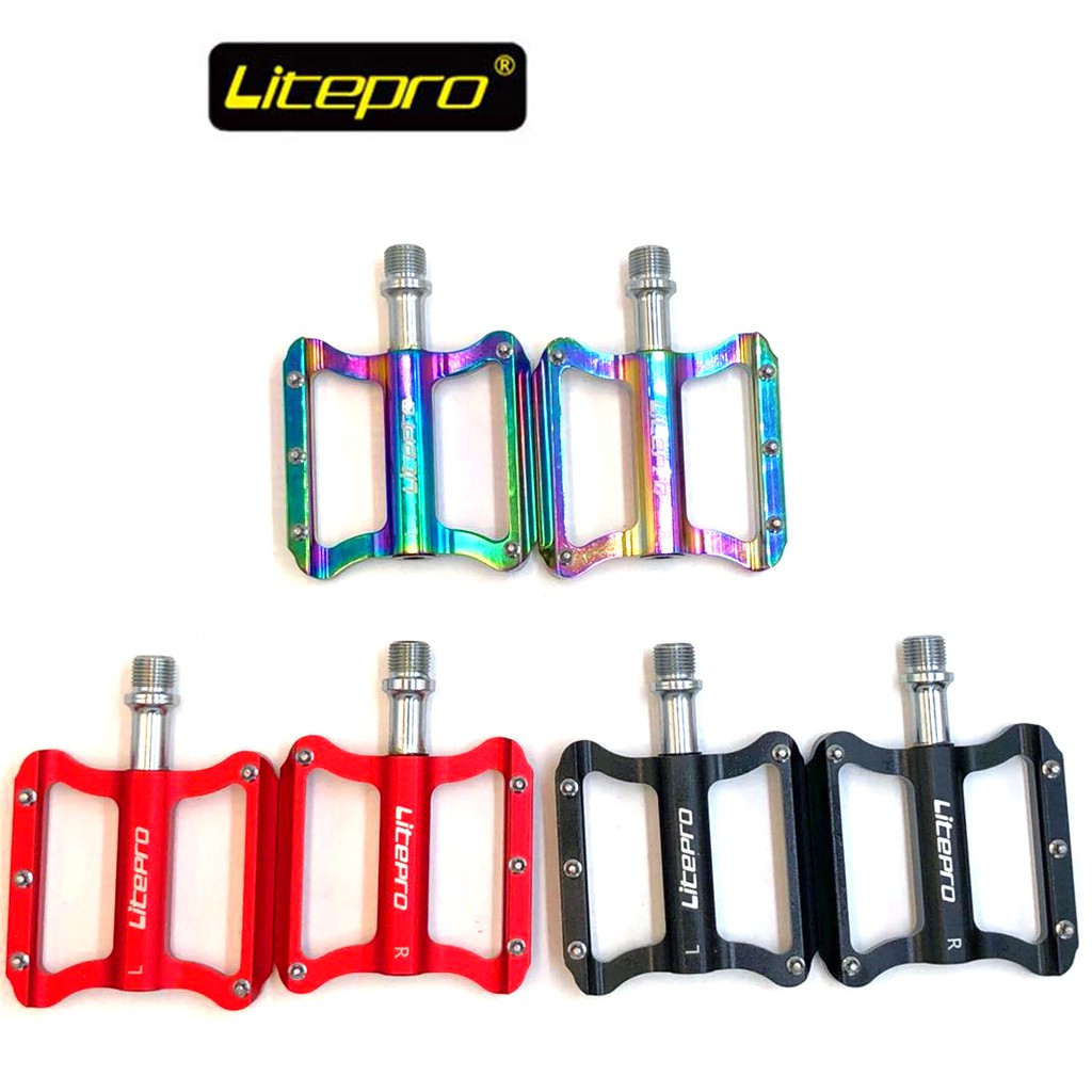 Litepro ที่เหยียบบันไดจักรยาน อะลูมิเนียมอัลลอย กันลื่น สําหรับจักรยานเสือภูเขา BMX