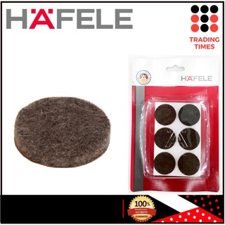 HAFELE 486.03.005 แผ่นรองขาเฟอร์นิเจอร์ สีน้ำตาล d28 มม.