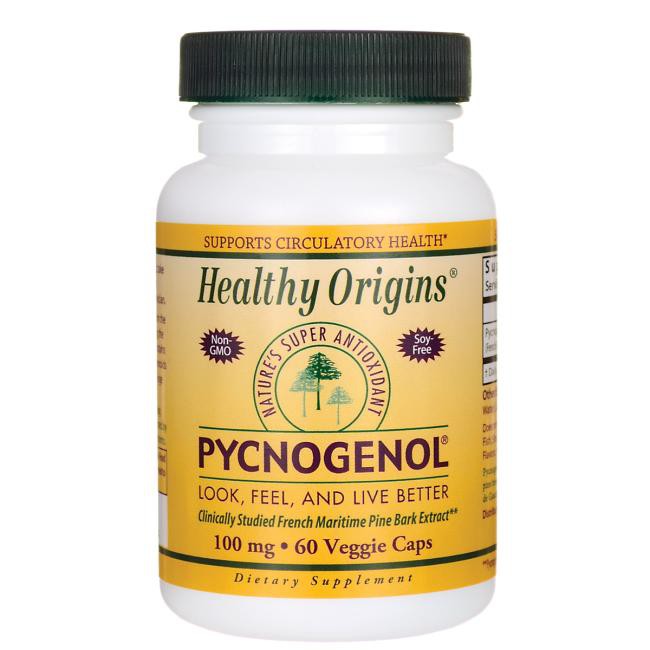 (ล๊อตใหม่ EXP 012024) Healthy Origins Pycnogenol 100 Mg 60 Veggie Caps ...