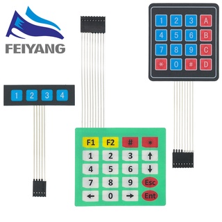 1x4 4x4 4x5 ปุ่มกดแป้นพิมพ์ สวิตช์สัมผัสเมทริกซ์อาร์เรย์ กันน้ํา Arduino 1*4 4*4 4*5 16 ปุ่มกด