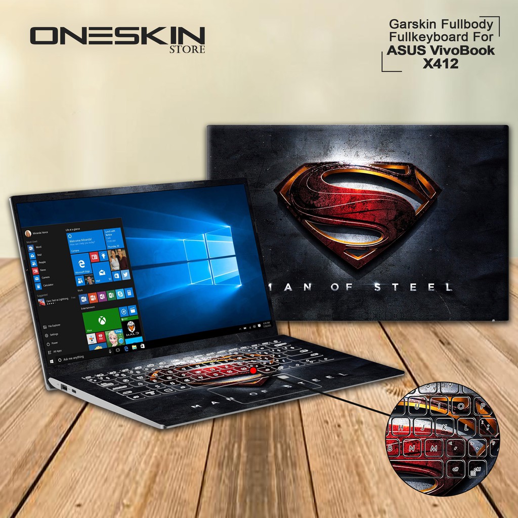 Garskin แล็ปท็อป Asus Vivobook X412 X412D X412F X412U Fullbody