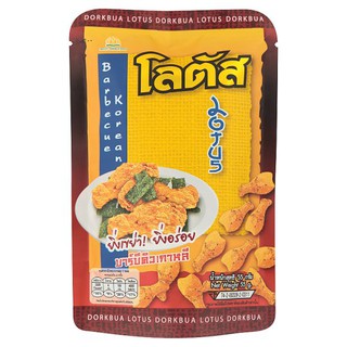 ถูกที่สุด✅  โลตัส ขนมน่องไก่อบกรอบรสบาร์บีคิวเกาหลี 55กรัม Lotus Crispy Chicken Snack Korean BBQ Flavor 55g