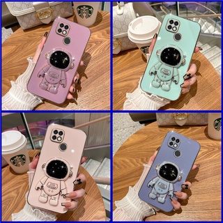 เคส OPPO A15 A15S A96 A76 A77 A57 2022 A12 A11K A5 2002 A9 2020 A16 A95 A74 โทรศัพท์มือถือ ลายนักบินอวกาศ พร้อมขาตั้ง สําหรับ YHY