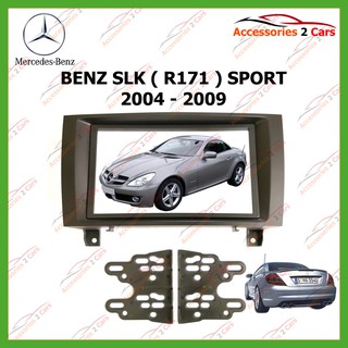 หน้ากากเครื่องเล่น  BENZ SLK (R171) (2 DIN) ปี2004 - 2009   รหัส NV-BE-015