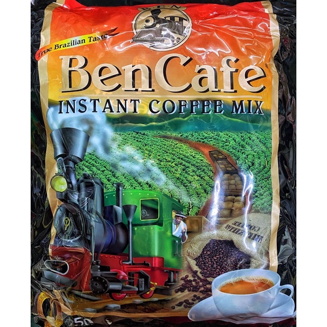 กาแฟรถไฟ Ben Cafe หอมเข้มข้น 50ซอง สินค้าพร้อมส่ง
