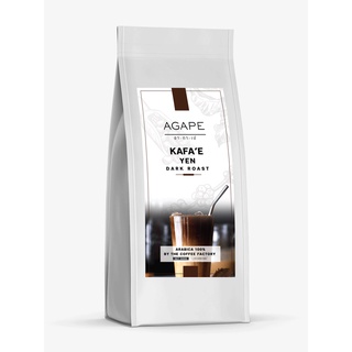 กาแฟคั่วเข้ม กาแฟเย็น(พรีเมี่ยม) Kafae Yenยี่ห้ออากาเป 500 กรัม