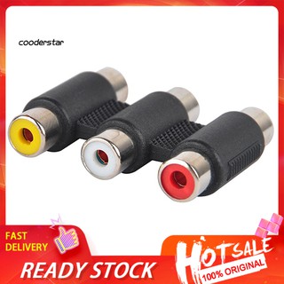 rxsc 3 rca av audio video female to female อะแดปเตอร์ขยายสายเคเบิ้ล