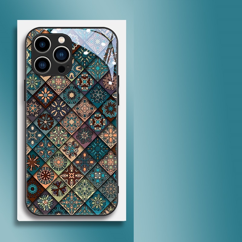 Dmy เคสโทรศัพท์มือถือกระจกนิรภัย หรูหรา สําหรับ iphone 13 pro max 15 pro 14 11 12 mini 8 plus X XS max XR 7 6 6S plus