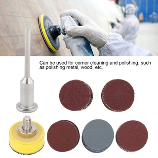 52Pcs/Set Electric Sander Accessories 50Pcs Sanding Discs+1in Polishing Pad+1/4in Rotating Handle