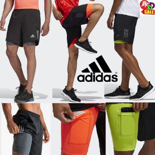 Adidas - ใหม่ กางเกงมีซับในใส่ออกกำลังกาย OWN THE RUN/ACTIVATED TECH 2-IN-1 SHORTS FL3958 FL8623 FS9809 GD5326 GD5327