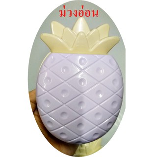 กล่องสบู่พลาสติกลายสับปะรดสำหรับห้องอาบน้ำ