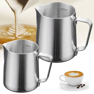 แก้วพิชเชอร์ 350ml Milk Frothing Pitcher ใส่นมรินฟองนม บนแก้วกาแฟ 350ml. -สินค้ามีพร้อมส่ง-