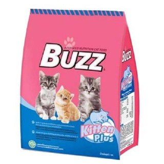 Buzz  kitten plus  อาหารลูกแมว บัซซ์ 1กก.  (บัซ) ลูกแมวอายุ 4เดือน- 1ปี