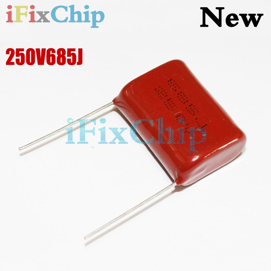 5 ชิ้น 250V685J 6.8UF CBB Pitch 25 มม.250V 685J CBB ตัวเก็บประจุฟิล์มโพรพิลีน