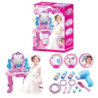 Beauty Play Set-ชุดโต๊ะแต่งหน้าเจ้าหญิง สูง 60 ซม.อุปกรณ์ครบครันeauty Play Set-ชุดโต๊ะแต่งหน้าเจ้าหญิง สูง 60 ซม.อุปกรณ์