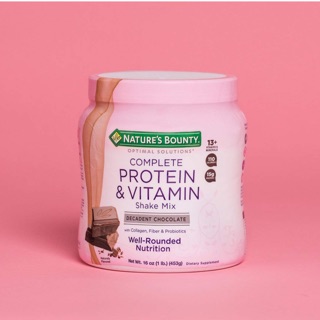 💥pre order💥🇺🇸Natures Bounty Optimal Solutions Protein &amp; Vitamin Shake Chocolate &amp; Vanilla bean, 16 Ounce