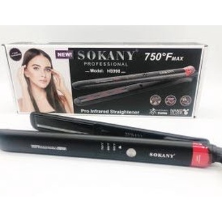 (พร้อมส่ง!!หนีบยืดอินฟราเรดสำหรับช่างมืออาชีพ)Sokanyรุ่น-HS998 อินฟาเรต หนีบผมตรง,ม้วนผมลอนได้ สินค้า คุณภาพอย่างดี