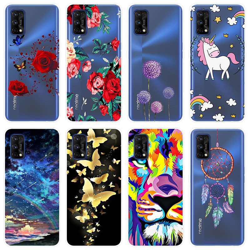 เคสสำหรับ Realme 7 Pro Case Silicone Back Cover Soft Casing Realme 7 ...