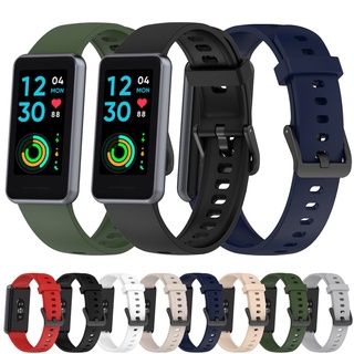 สําหรับ Global version Realme Band 2 สายรัดสมาร์ทแบนด์ ซิลิโคน สายรัดข้อมือ กีฬา เปลี่ยนได้ สายนาฬิกาข้อมือ