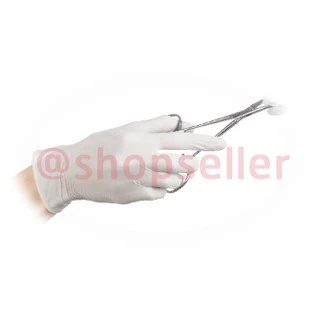 ถุงมือยาง Sterile ปลอดเชื้อ แบบมีแป้ง กล่องสีม่วง แบบกล่อง 50 ซอง
