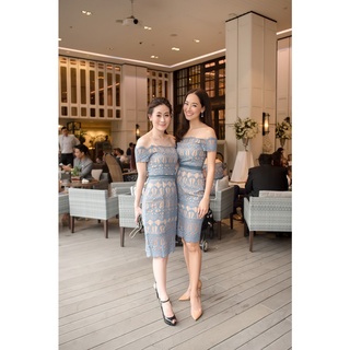 PD539-Lace-Dress เดรสลูกไม้