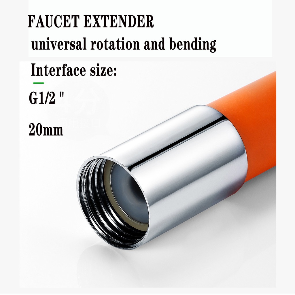 ท่อต่อขยายก๊อกน้ําซิลิโคน 360 องศา - ห้องครัวและห้องน้ําแตะอุปกรณ์เสริมสําหรับเครื่องกรองน้ํา - รูปที่ 4