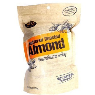 Two Cocks Buttered Roasted Almond 170g  ทูค็อกอัลมอนด์อบเนย 170 กรัม