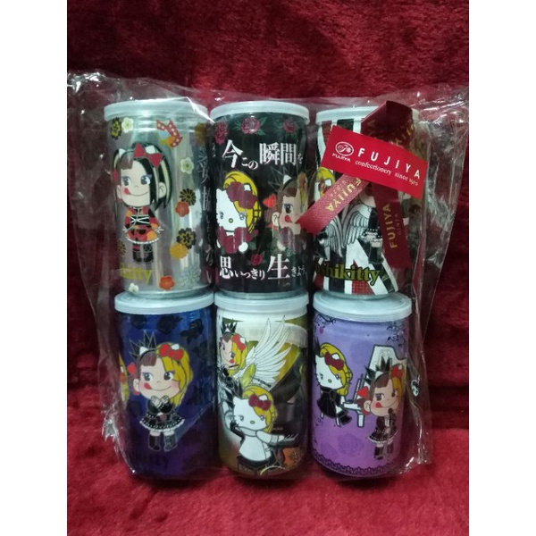 ขนมมิลค์กี้แคนดี้เปโกะจัง โยชิกิ Hello Kitty Yoshikitty X-Japan​ Peko Fujiya Limited Edition​ ซีลใหม