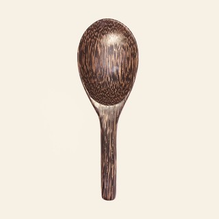 ทัพพี ทัพพีไม้ ทัพพีไม้ตาล 8.5” | Palmyra Palm Wooden Ladle 8.5”