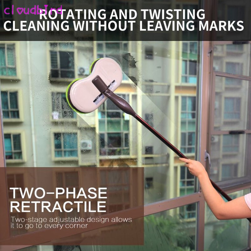 ★♈★ Wireless Electric Rotatable Mop Window Cleaner Adjustable Hand ...