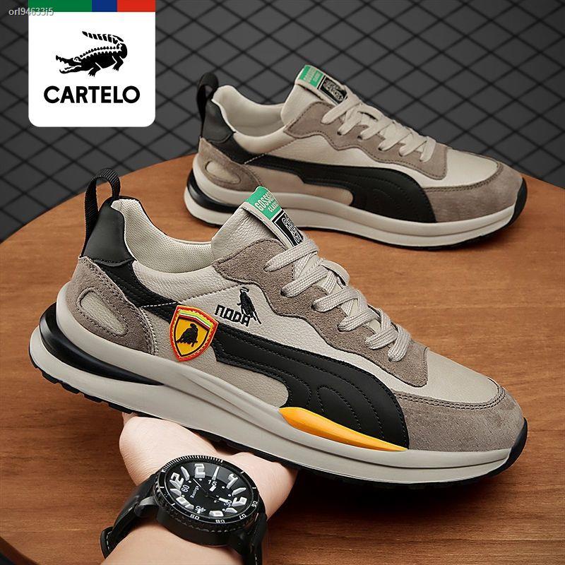 รองเท้าแฟชั่น№✟Kadile Crocodile Men s Shoes Winter Cotton Shoes New Forrest Gump Shoes Men s Sports 