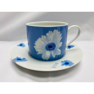 ELLE PARIS NIKKO FINECHINA JAPAN ชุดถ้วยกาแฟเซรามิก ลายดอกไม้