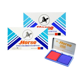 แท่นประทับตรา ตราม้า 2 in 1เบอร์ 00 Two Colored Stamp Pad