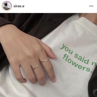 Winterwinter Jewelry Silver925 : เครื่องประดับเงินแท้ แหวนเงินแท้ 925 หนา 1 mm (wave rings)