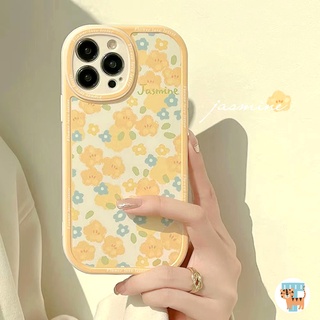 For Huawei Y9s Y9 Prime 2019 Y7A Y9A Nova 7i 7SE 7 6SE 5T 4e P40 P30 Pro Honor 8X Phone Case Cute Yellow Floral Pattern Soft Silicone Cover Shockproof Protective Back Cover