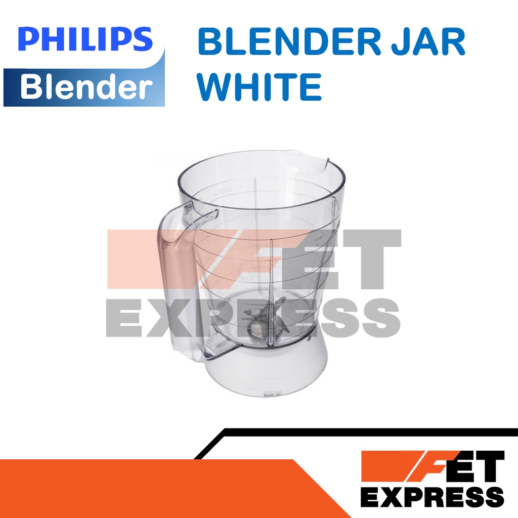 BLENDER JAR WHITE โถปั่นพร้อมใบมีดอะไหล่แท้สำหรับเครื่องปั่น PHILIPS รุ่น HR2056 (996510076558)