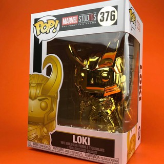 Funko POP Loki Gold Chrome Marvel Studios The First Ten Years 376