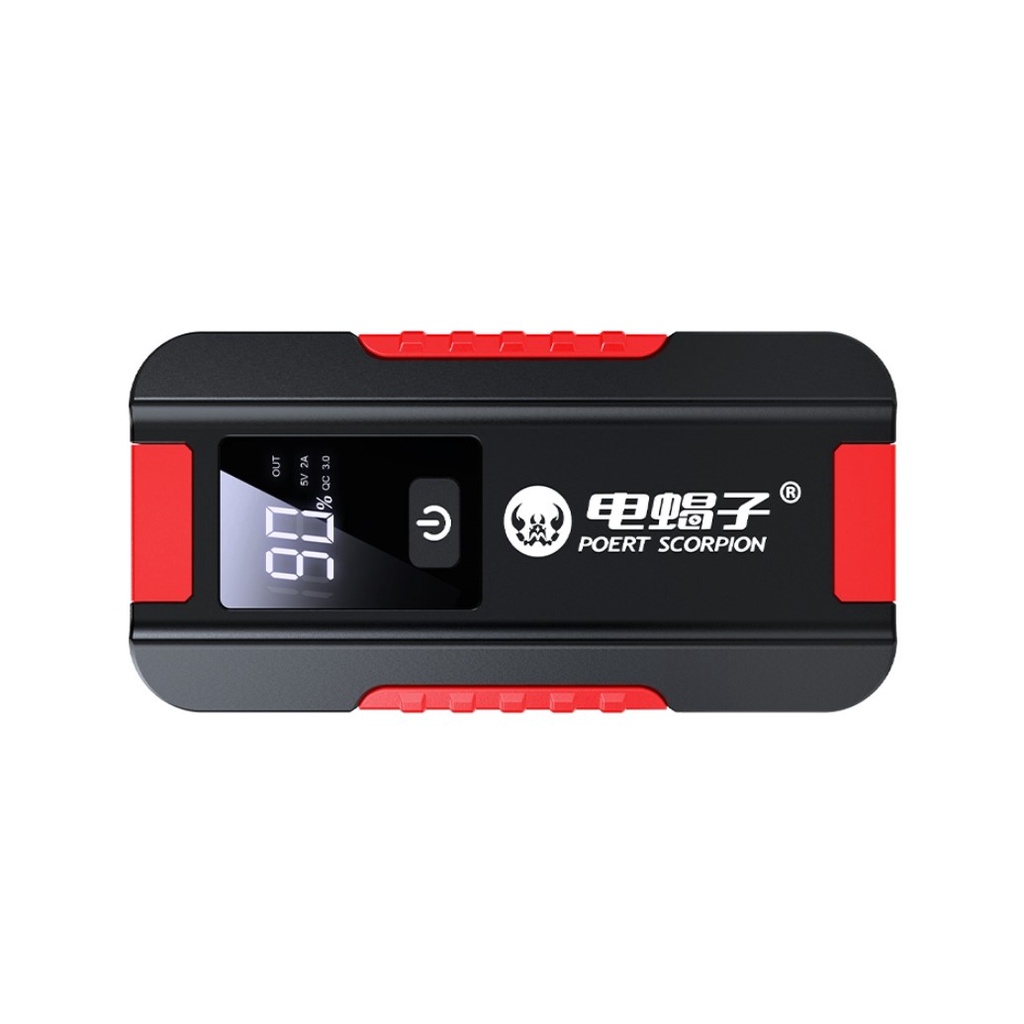 พาวเวอร์แบงค์ จั๊มสตาร์ทรถ POERT SCORPION Portable Car Jump Starter Power Bank 12V แบตสำรอง จั๊มแบต แบตเตอรี่ จั๊มรถ