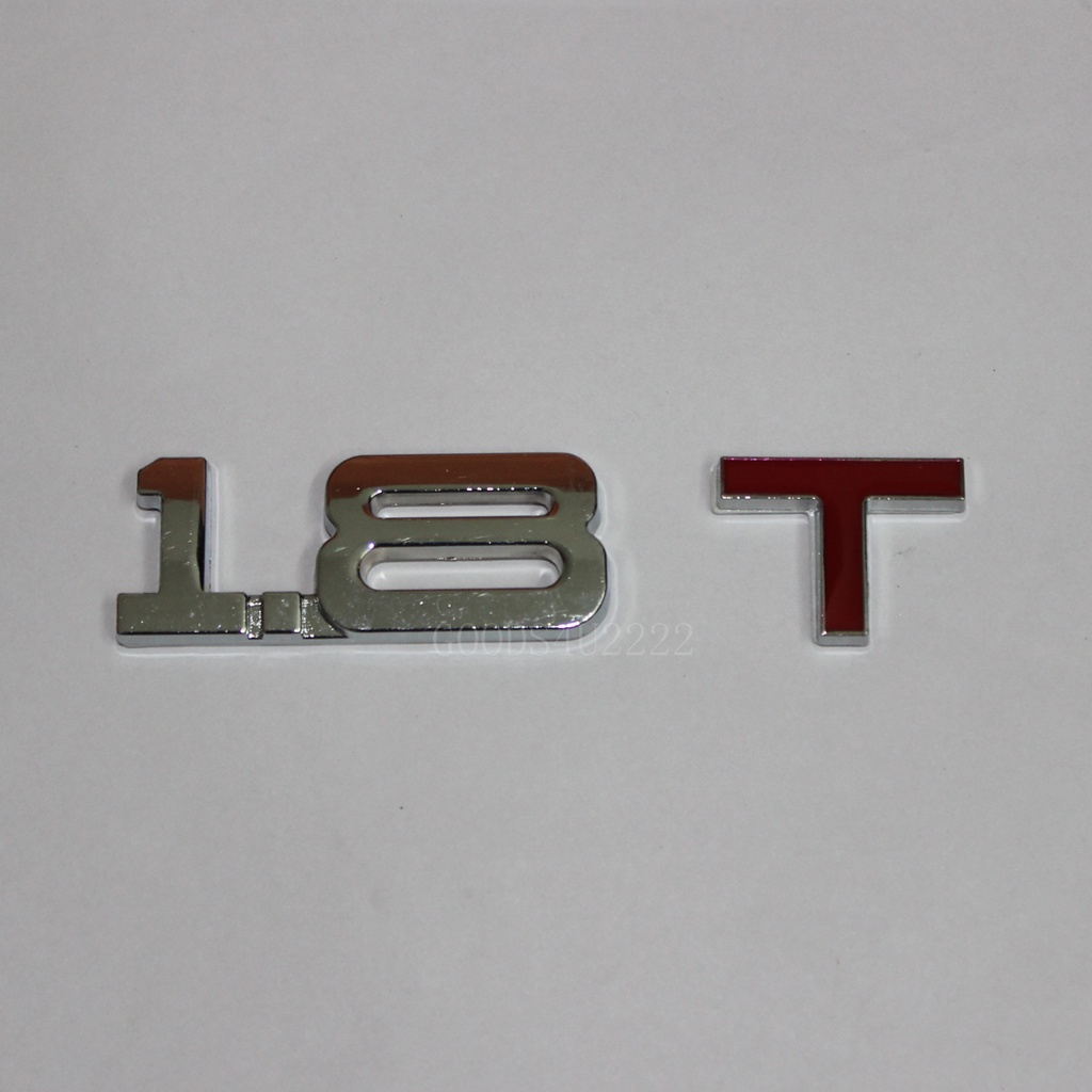 1x รถ 3D 1.8T Emblem Auto Trunk Badge สติกเกอร์ด้านหลัง Decal สําหรับ VW GOLF