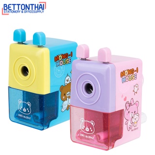 Deli 0642 School Sharpener เครื่องเหลาดินสอแฟนซี ลายการ์ตูน กบเหลาดินสอ(คละสี) ที่เหลาดินสอ school