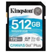 (SDG3/512GB) Kingston 512GB Canvas Go! Plus SD Card Full HD & 4K UHD 170MB/s