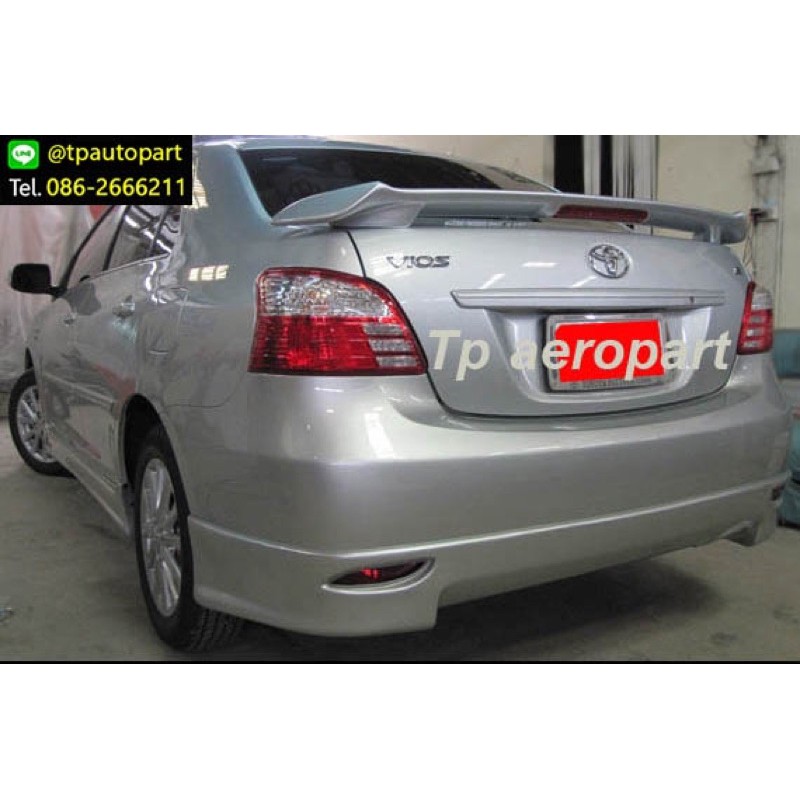 ชุดเเต่งรถ ชุดเเต่งรถยนต์ ชุดแต่งวีออส Toyota Vios TRDD V1 2007 2008 2009 2010 2011 2012 สเกิร์ตรอบค